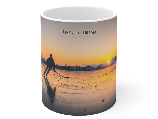 Hockey Morning "Live Your Dream" Ceramic Mug 11oz