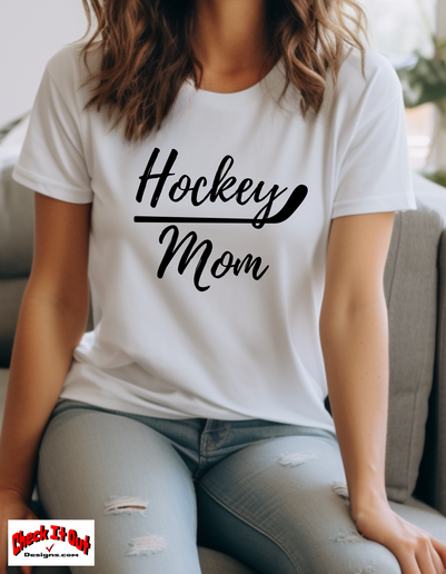 Hockey Mom - Soft Comfortable  Unisex Jersey Short Sleeve Tee