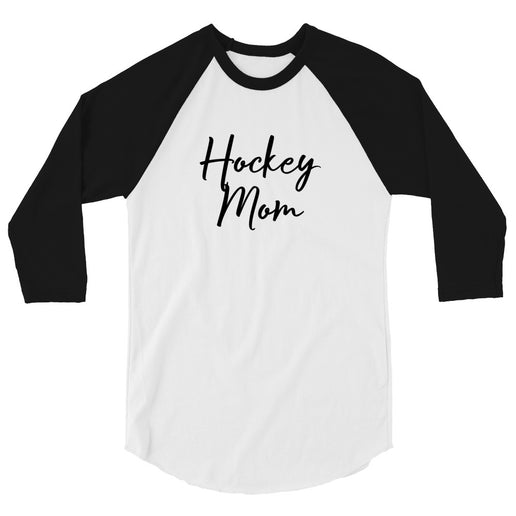 Hockey Mom 3/4 sleeve raglan shirt baseball / softball type shirt