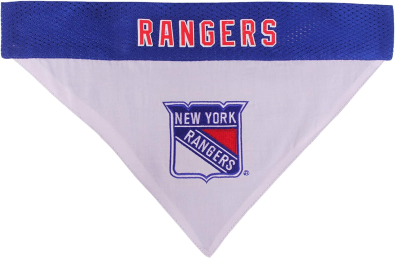 Pets First NHL New York Rangers Bandana for Dogs & Cats, Small/Medium. - Cute & Stylish Bandana! The Perfect Hockey Fan Scarf Bandana, Great for Birthdays Or Any Party!