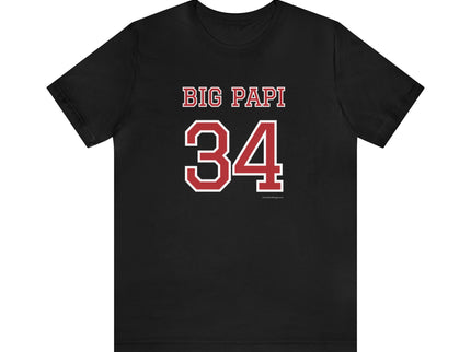 BIG PAPI - 34 - Soft Unisex Jersey Short Sleeve Tee