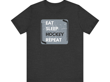 Eat, Sleep, Hockey, Repeat - Soft- Unisex Jersey Short Sleeve Tee