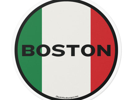 Italian Boston Round Vinyl Stickers (Outdoor/Indoor- 3 sizes)