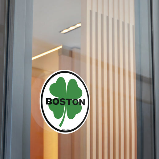 Irish Boston Round Vinyl Stickers (Outdoor/Indoor- 3 sizes)