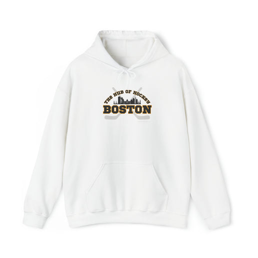 The Hub of Hockey - Boston - Hoodie - Unisex Heavy Blend™ Hooded Sweatshirt