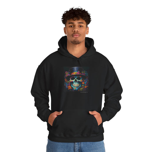 Skull With Hat - Soft Unisex Heavy Blend™ Hooded Sweatshirt