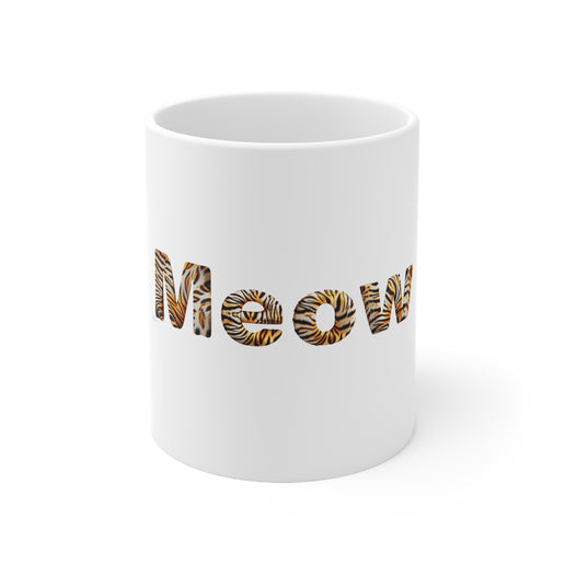 MEOW Tiger print Ceramic Mug 11oz