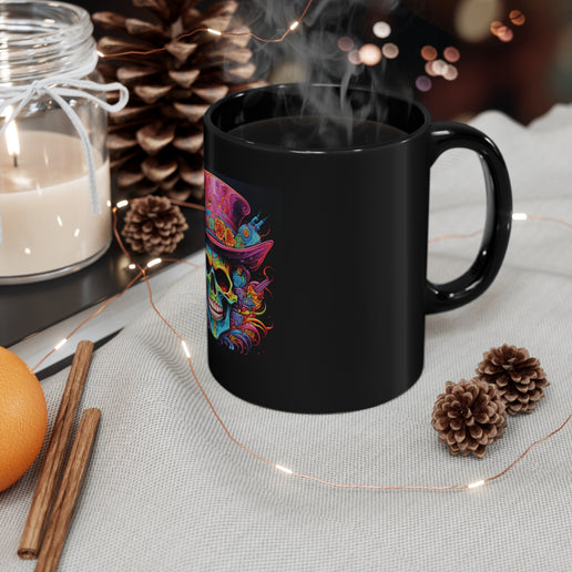 Skulls Colors - 11oz Black Mug