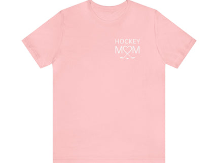 Hockey Mom Heart and Sticks - Soft Comfortable Jersey Short Sleeve Tee