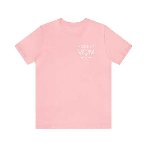 Hockey Mom Heart and Sticks - Soft Comfortable Jersey Short Sleeve Tee