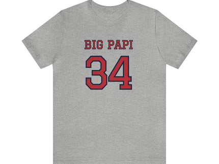 BIG PAPI - 34 - Soft Unisex Jersey Short Sleeve Tee