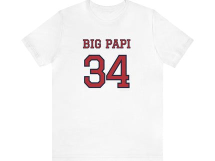 BIG PAPI - 34 - Soft Unisex Jersey Short Sleeve Tee