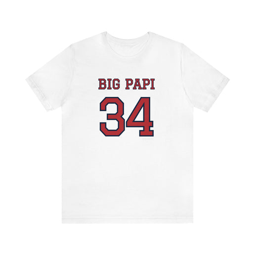 BIG PAPI - 34 - Soft Unisex Jersey Short Sleeve Tee