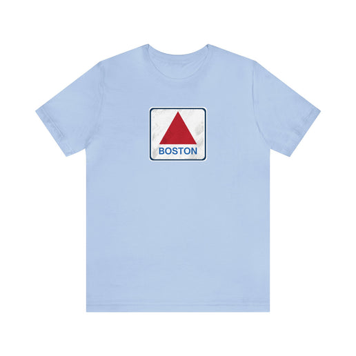Boston Historical Sign (Distressed version) - Soft Unisex Jersey Short Sleeve Tee