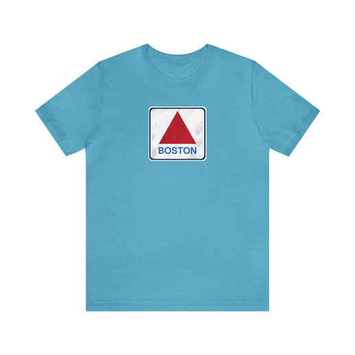 Boston Historical Sign (Distressed version) - Soft Unisex Jersey Short Sleeve Tee