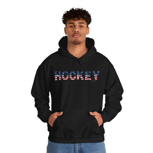 USA HOCKEY American Flag - Unisex Heavy Blend™ Hooded Sweatshirt