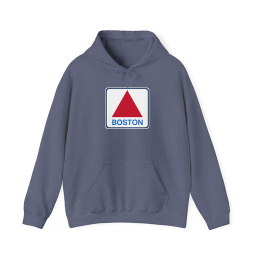 Boston Historical Sign - Soft Unisex Heavy Blend™ Hooded Sweatshirt Hoodie