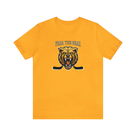 FEAR THE BEAR Hockey - Soft Comfortable Unisex Jersey Short Sleeve Tee