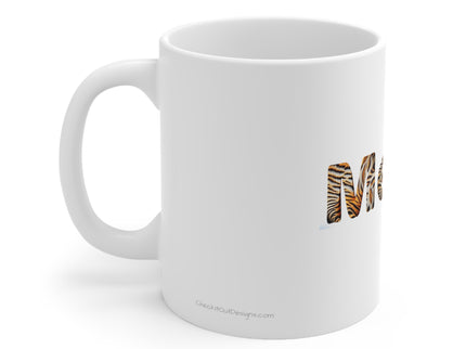 MEOW Tiger print Ceramic Mug 11oz