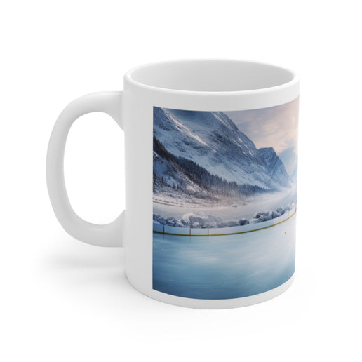 Outdoor ice rink Paradise Ceramic Mug 11oz