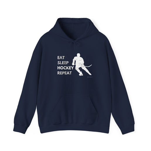 Eat, Sleep, Hockey, Repeat-  Soft Hoodie - Unisex Heavy Blend™ Hooded Sweatshirt