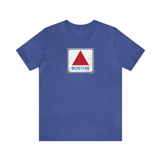 Boston Historical Sign (Distressed version) - Soft Unisex Jersey Short Sleeve Tee