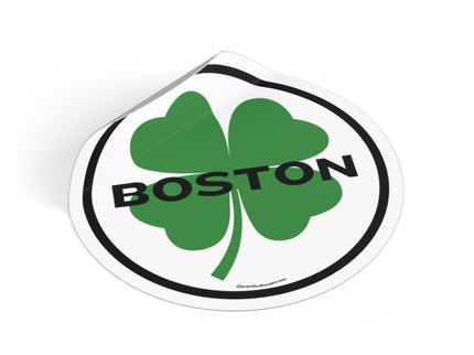 Irish Boston Round Vinyl Stickers (Outdoor/Indoor- 3 sizes)