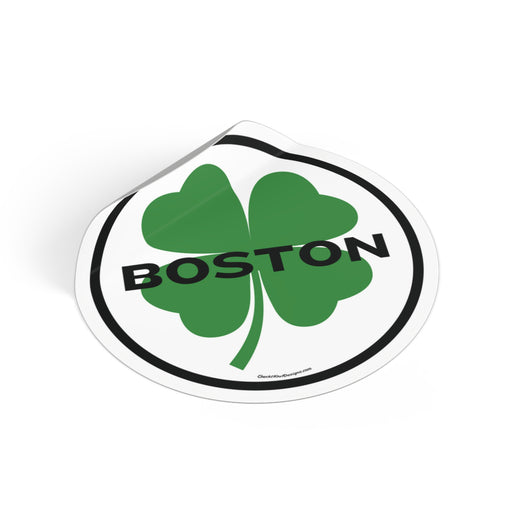 Irish Boston Round Vinyl Stickers (Outdoor/Indoor- 3 sizes)