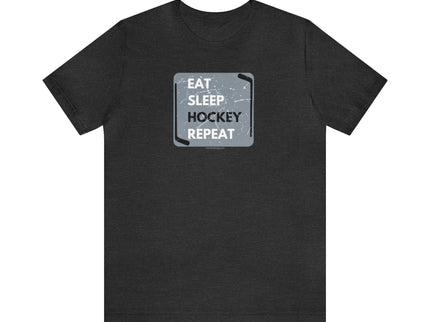 Eat, Sleep, Hockey, Repeat - Soft- Unisex Jersey Short Sleeve Tee