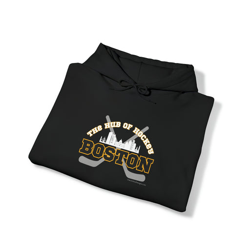 The Hub of Hockey - Boston - Hoodie - Unisex Heavy Blend™ Hooded Sweatshirt