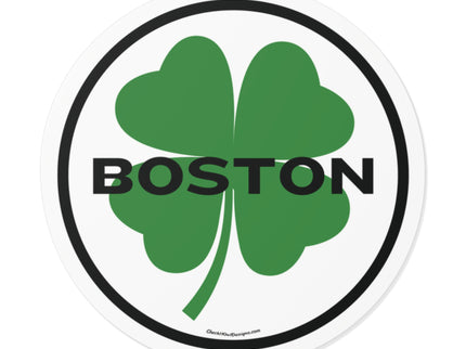 Irish Boston Round Vinyl Stickers (Outdoor/Indoor- 3 sizes)