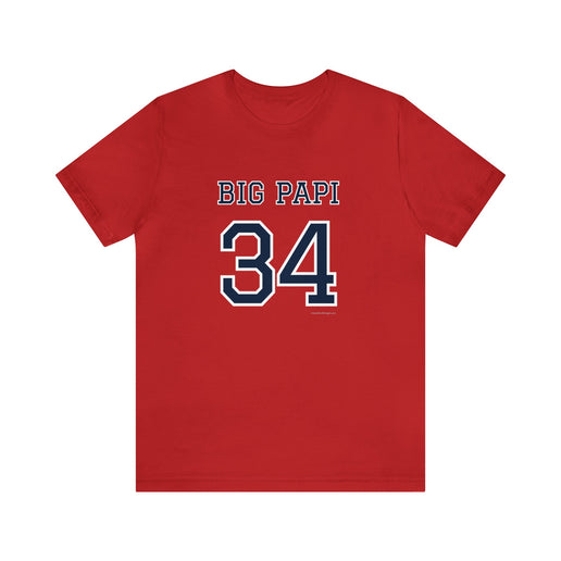 BIG PAPI - 34 - Soft Unisex Jersey Short Sleeve Tee