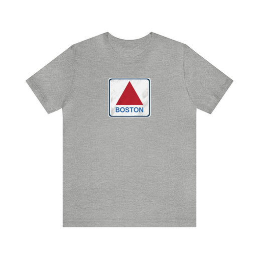 Boston Historical Sign (Distressed version) - Soft Unisex Jersey Short Sleeve Tee