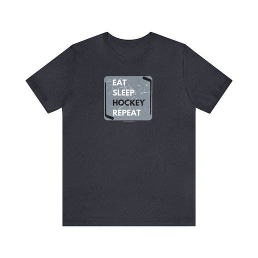 Eat, Sleep, Hockey, Repeat - Soft- Unisex Jersey Short Sleeve Tee