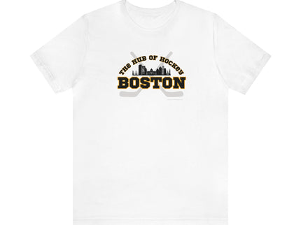 The Hub of Hockey - Boston - Soft Unisex Jersey Short Sleeve Tee