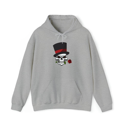 Skull Top Hat Rose - Unisex Heavy Blend™ Hooded Sweatshirt