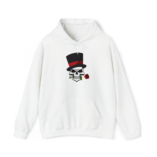 Skull Top Hat Rose - Unisex Heavy Blend™ Hooded Sweatshirt