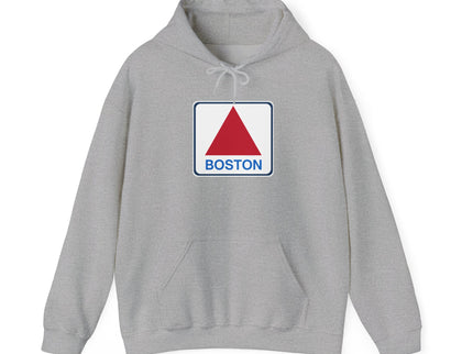 Boston Historical Sign - Soft Unisex Heavy Blend™ Hooded Sweatshirt Hoodie