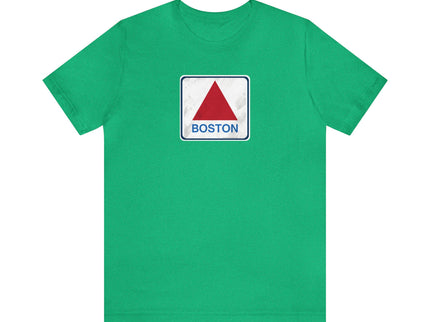 Boston Historical Sign (Distressed version) - Soft Unisex Jersey Short Sleeve Tee