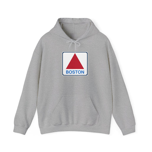 Boston Historical Sign - Soft Unisex Heavy Blend™ Hooded Sweatshirt Hoodie