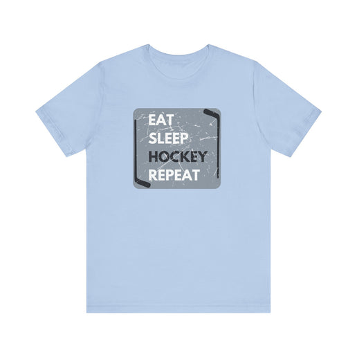 Eat, Sleep, Hockey, Repeat - Soft- Unisex Jersey Short Sleeve Tee
