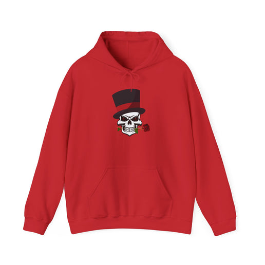 Skull Top Hat Rose - Unisex Heavy Blend™ Hooded Sweatshirt