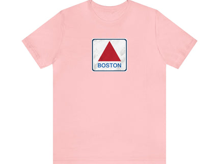 Boston Historical Sign (Distressed version) - Soft Unisex Jersey Short Sleeve Tee