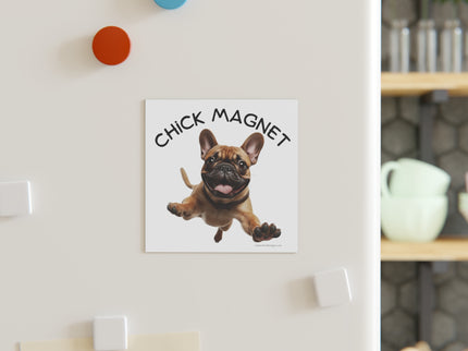 Chick Magnet -  French Bulldog - Square Magnet