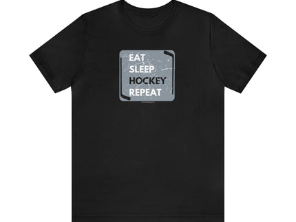 Eat, Sleep, Hockey, Repeat - Soft- Unisex Jersey Short Sleeve Tee