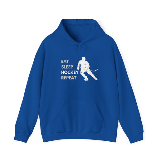 Eat, Sleep, Hockey, Repeat-  Soft Hoodie - Unisex Heavy Blend™ Hooded Sweatshirt