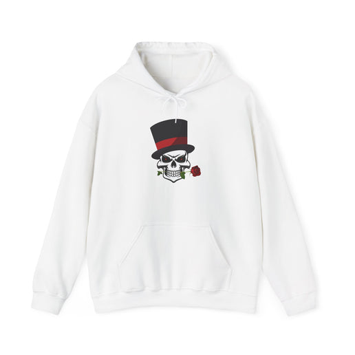 Skull Top Hat Rose - Unisex Heavy Blend™ Hooded Sweatshirt