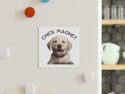 Chick Magnet -  Labrador Retriever / Puppy - Square Magnet