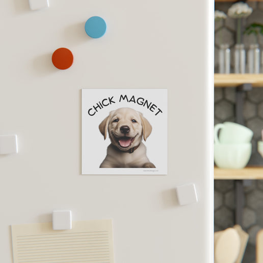 Chick Magnet -  Labrador Retriever / Puppy - Square Magnet