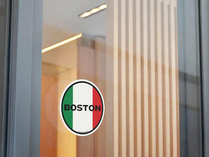 Italian Boston Round Vinyl Stickers (Outdoor/Indoor- 3 sizes)